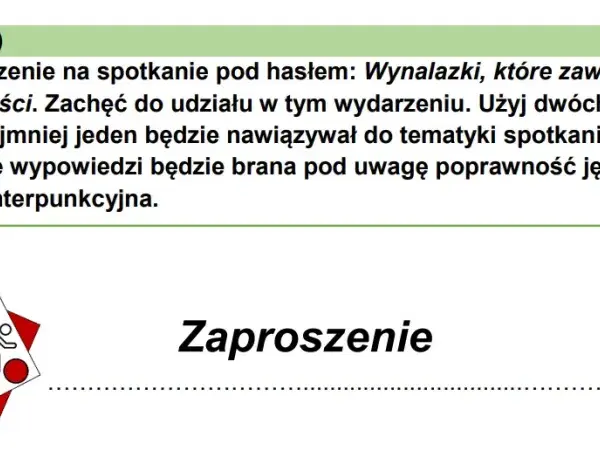 Jak napisać zaproszenie na egzamin ósmoklasisty, aby zdobyć maksymalne punkty